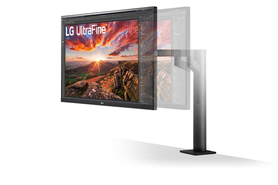 LG UltraFine Ergo 68,6 cm (27"") 3840 x 2160 Pixels 4K Ultra HD LED Zwart
