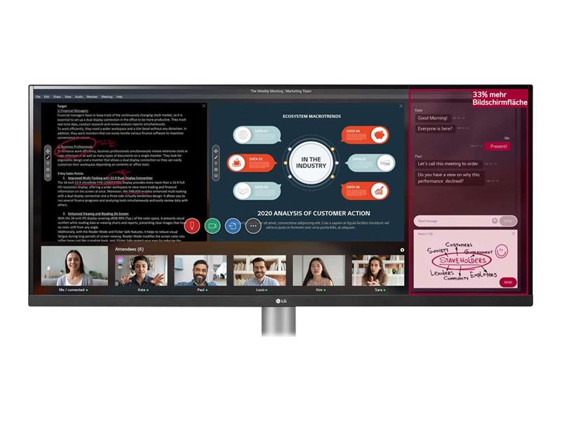 LG 29BN650-B computer monitor 73,7 cm (29"") 2560 x 1080 Pixels UltraWide Full HD Zwart