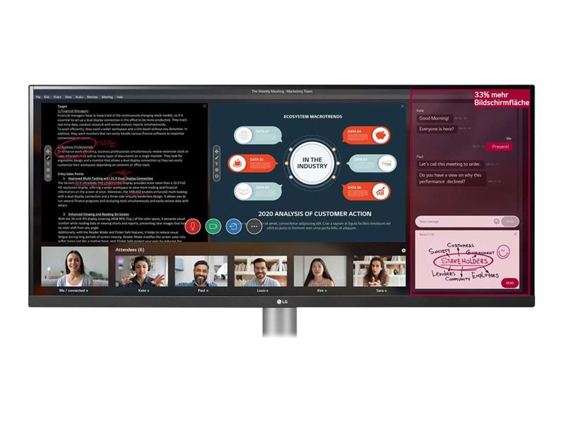 LG 29BN650-B computer monitor 73,7 cm (29"") 2560 x 1080 Pixels UltraWide Full HD Zwart