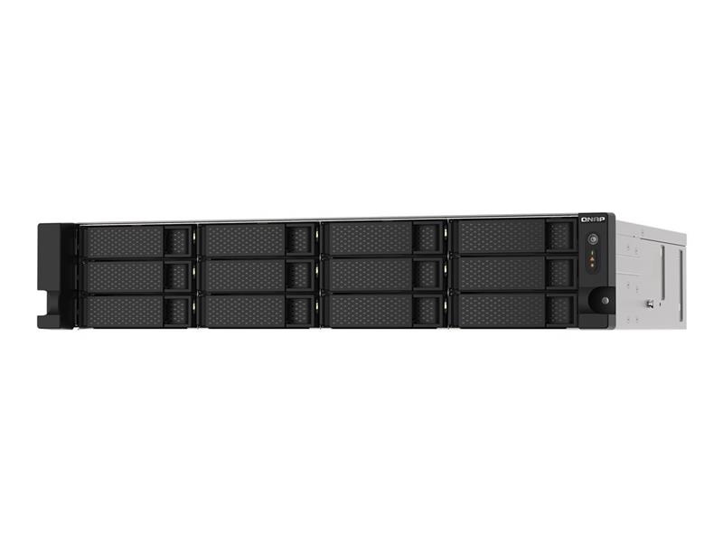 QNAP TS-1273AU-RP-8G data-opslag-server NAS Rack (2U) Ethernet LAN Aluminium, Zwart V1500B