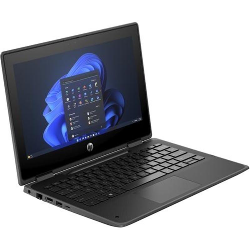 HP Pro x360 Fortis 11 G11 Laptop 29,5 cm (11.6"") Touchscreen HD Intel® N N100 8 GB DDR4-SDRAM 128 GB SSD Wi-Fi 6E (802.11ax) Windows 11 Pro Zwart