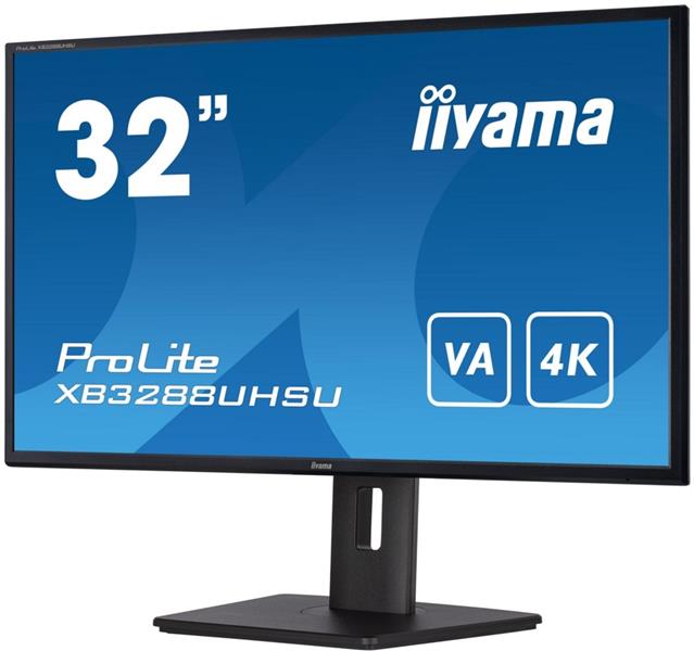 iiyama ProLite XB3288UHSU-B5 computer monitor 80 cm (31.5"") 3840 x 2160 Pixels 4K Ultra HD LCD Zwart