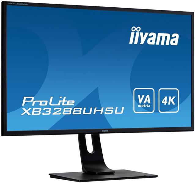 iiyama ProLite XB3288UHSU-B1 LED display 80 cm (31.5"") 3840 x 2160 Pixels 4K Ultra HD Flat Zwart