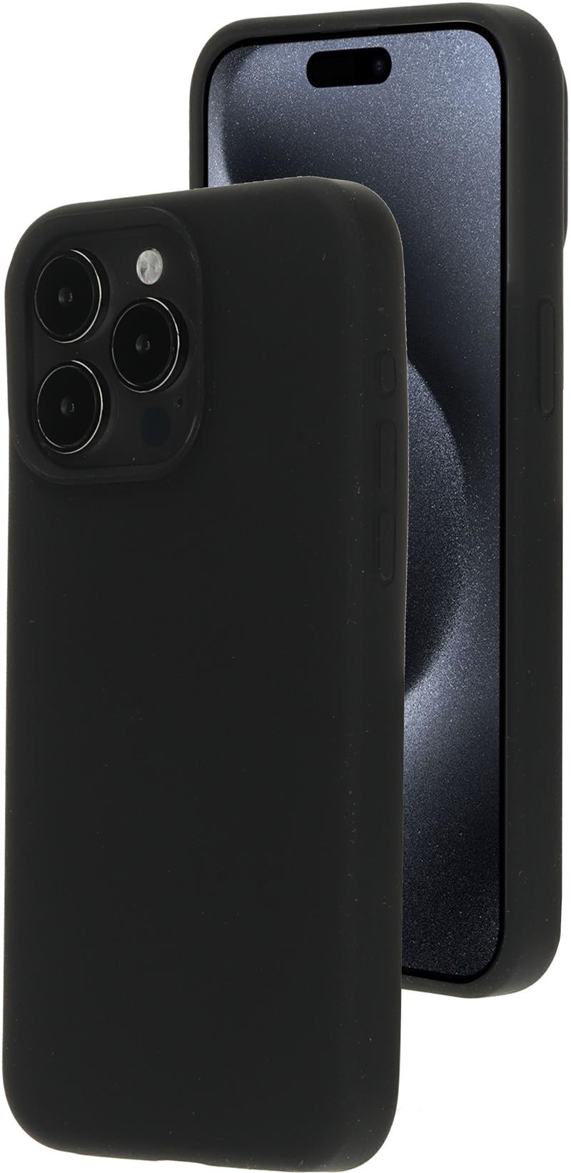 Mobiparts Silicone Cover Apple iPhone 15 Pro Max Black (Magsafe Compatible)