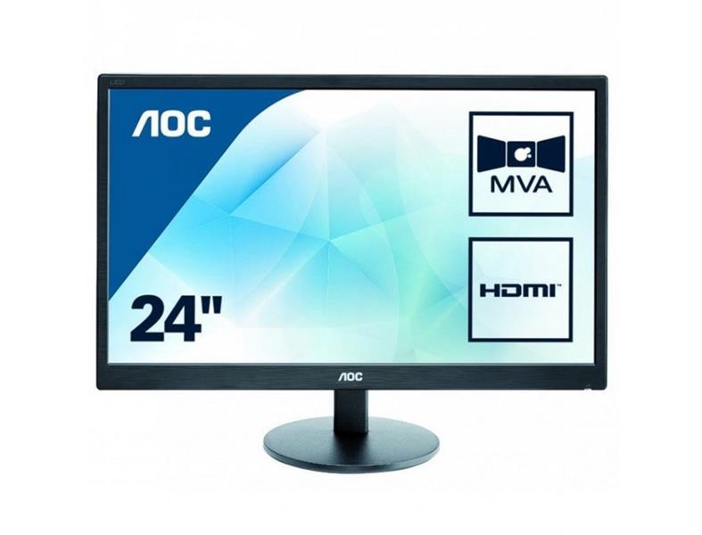 AOC Basic-line M2470SWH LED display 59,9 cm (23.6"") 1920 x 1080 Pixels Full HD Zwart