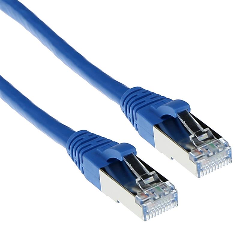 ACT FB7601 netwerkkabel Blauw 1 m Cat6a S/FTP (S-STP)