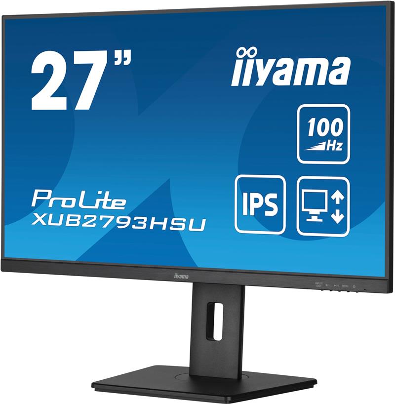 iiyama ProLite computer monitor 68,6 cm (27"") 1920 x 1080 Pixels Full HD LED Zwart