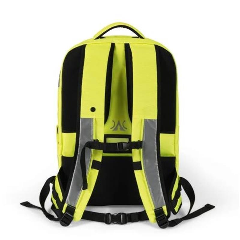 Dicota Hi-Vis rugzak Geel Polyethyleentereftalaat PET Thermoplastic polyurethaan TPU 