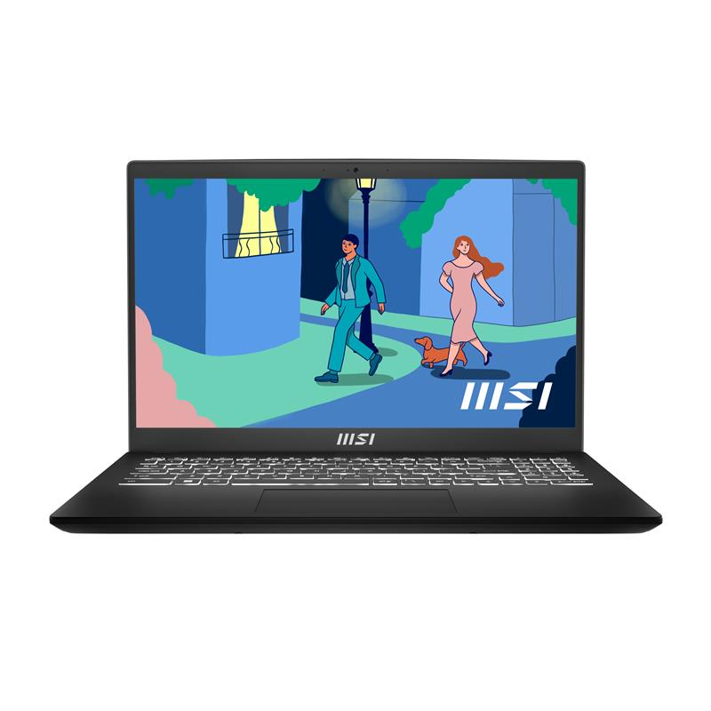 MSI Modern 15 B7M-047NL 7530U Notebook 39,6 cm (15.6"") Full HD AMD Ryzen™ 5 8 GB DDR4-SDRAM 512 GB SSD Wi-Fi 6E (802.11ax) Windows 11 Zwart