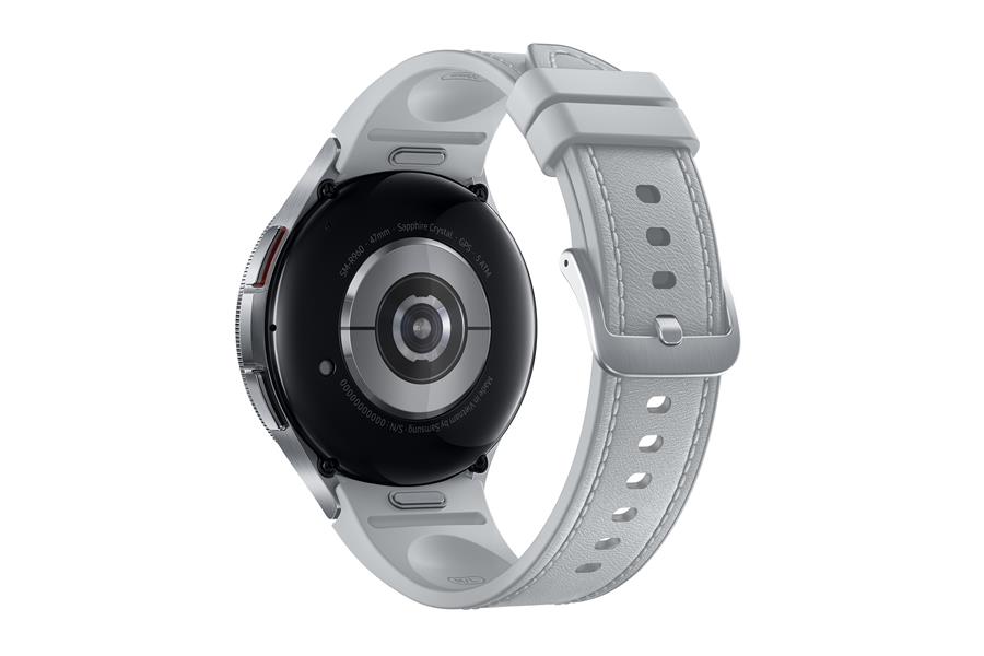 Samsung Galaxy Watch6 Classic Watch6 Classic 3,81 cm (1.5"") Super AMOLED 47 mm Digitaal 480 x 480 Pixels Touchscreen Zilver Wifi GPS