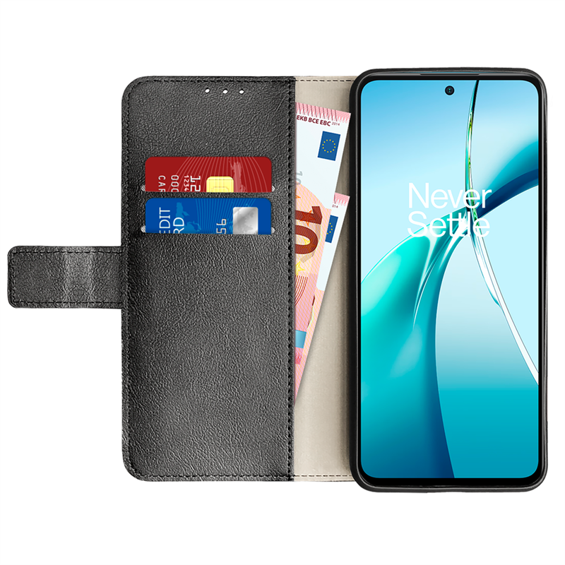 OnePlus Nord CE4 Lite - Classic Wallet Case - Black