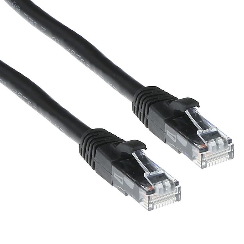 ACT CAT6A UTP (IB 2903) 3m netwerkkabel Zwart