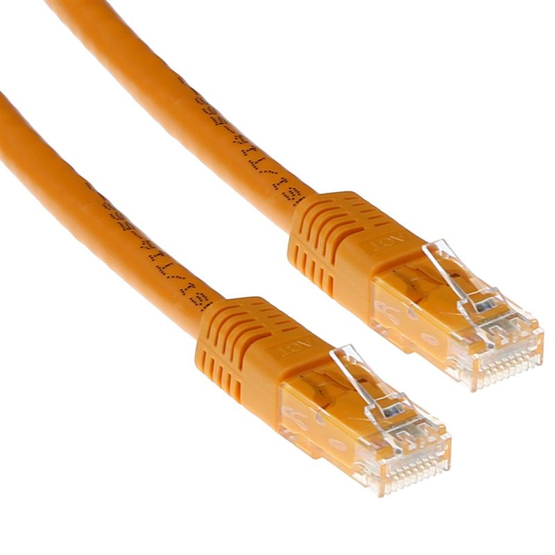 ACT CAT6A UTP 10m netwerkkabel Oranje U/UTP (UTP)