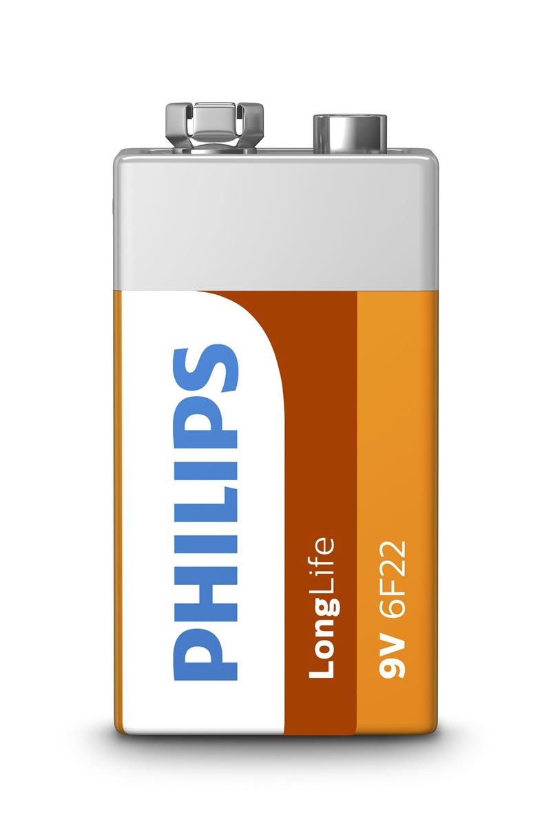 Philips LongLife Batterij 6F22L1B/10