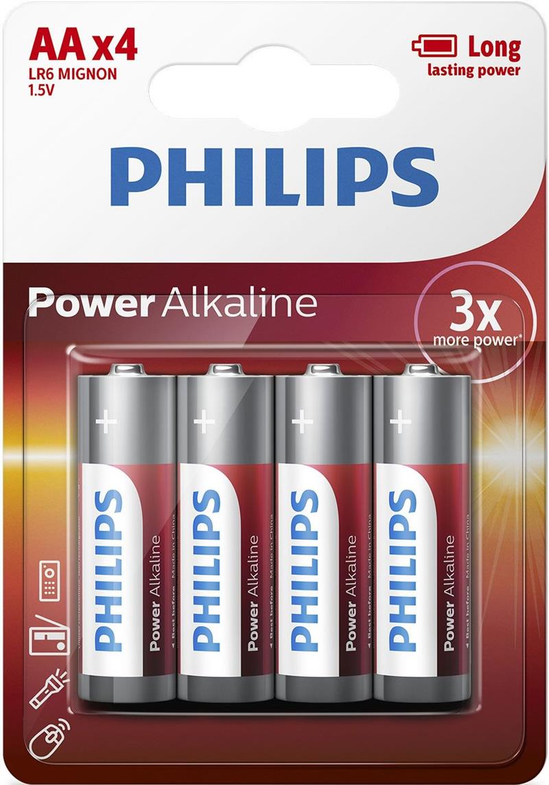 Philips Power Alkaline Batterij LR6P4B/10