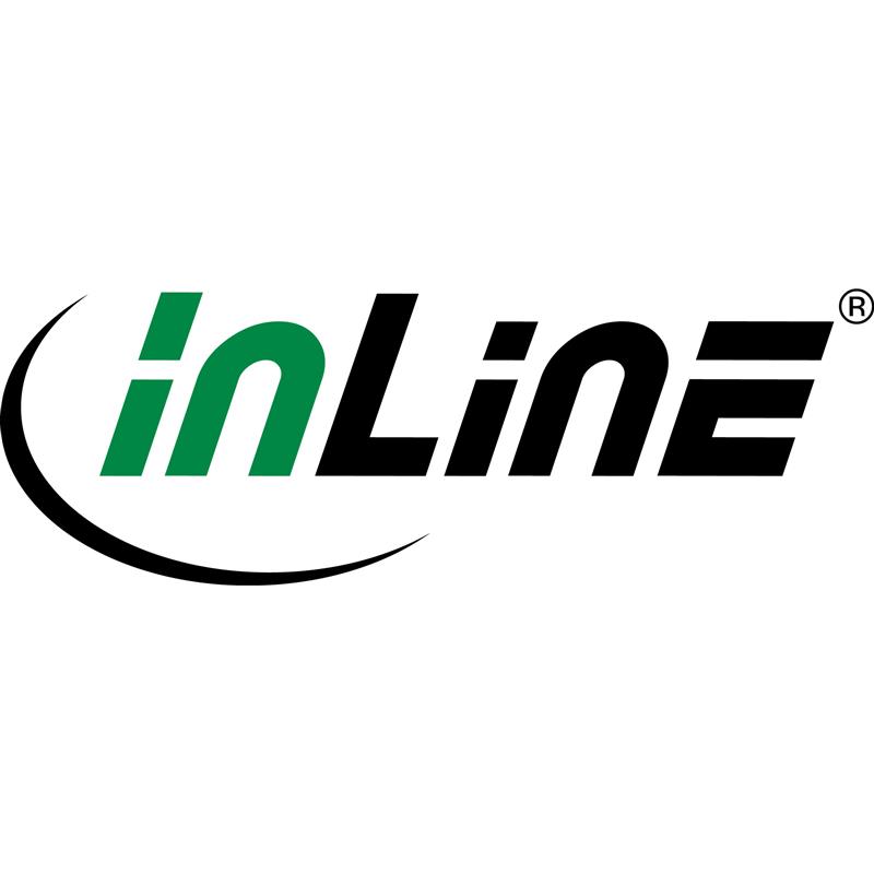 InLine RJ45 interface bescherming Cat 6A S FTP RJ45 plug bus zwart 0 2m