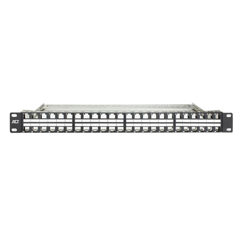 ACT Patchpaneel 48-poorts keystone unloaded 19 inch 1U high density