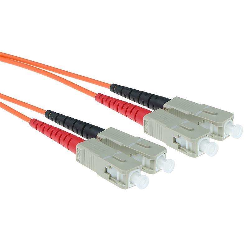 ACT SC-SC 50/125um OM2 Duplex 20m (RL3520) Glasvezel kabel Oranje