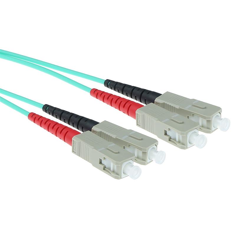 ACT RL3607 Glasvezel kabel 7 m 2x SC OM3 Zwart, Blauw, Rood