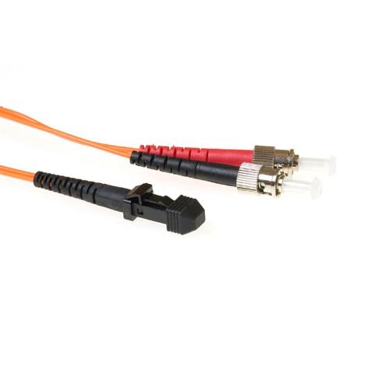ACT MTRJ - ST 5m Glasvezel kabel MT-RJ Oranje