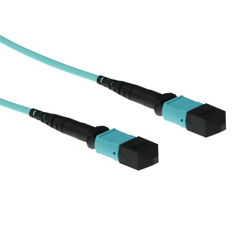 ACT RL7720 Glasvezel kabel 20 m MPO/MTP OM3 Aqua-kleur
