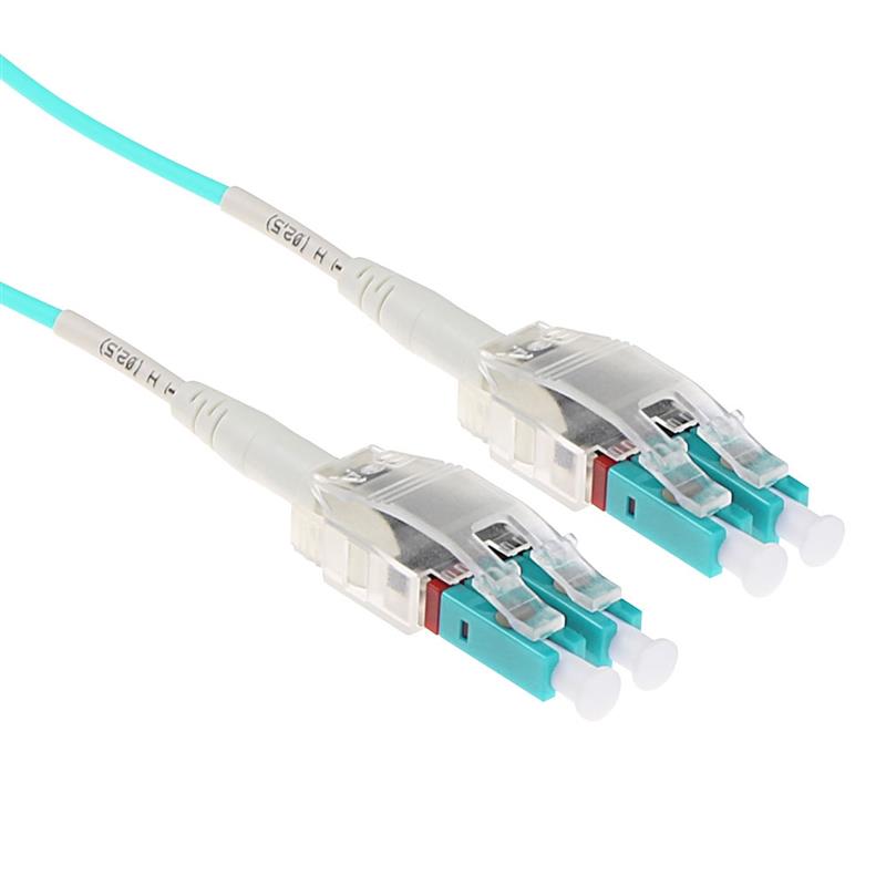 ACT RL8322 Glasvezel kabel 22 m 2x LC OM3 Aqua-kleur