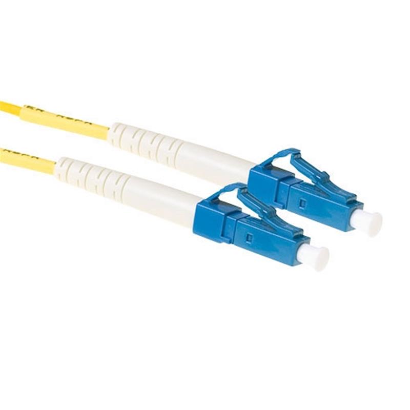 ACT RL9992 Glasvezel kabel 2 m LC OS2 Blauw, Geel