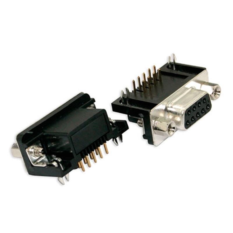 9 polige D-sub female PCB connector