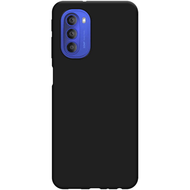 Motorola Moto G51 5G - Soft TPU Case with Necklace Strap - Black