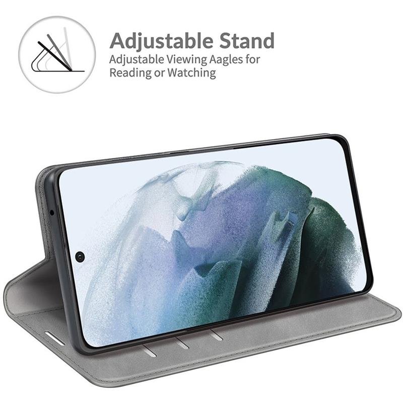 Samsung Galaxy S21 FE Magnetic Wallet Case - Grey