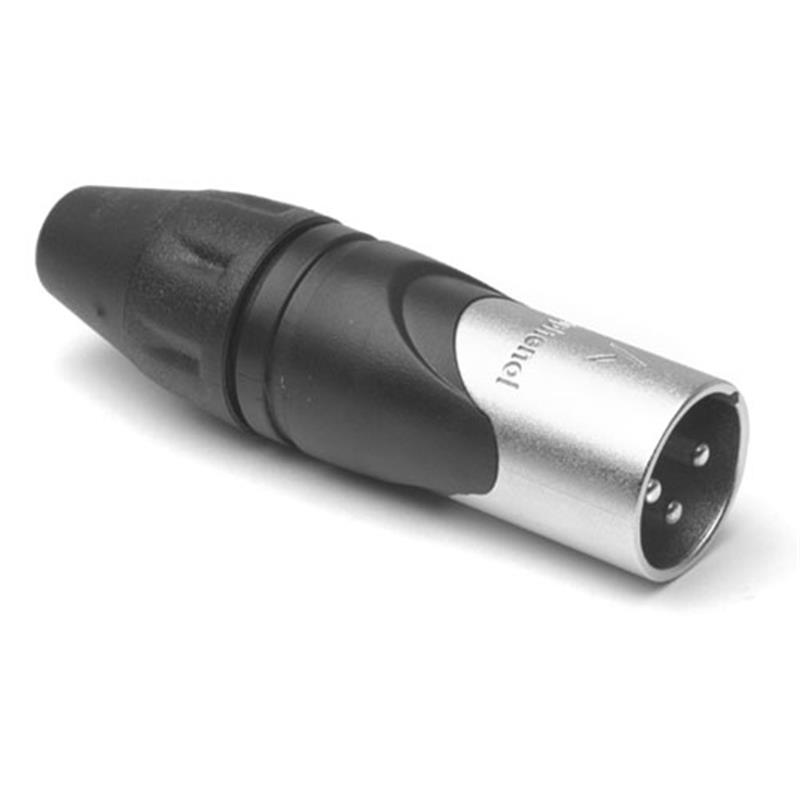 Amphenol 3 polige XLR kabeldeel male AX series