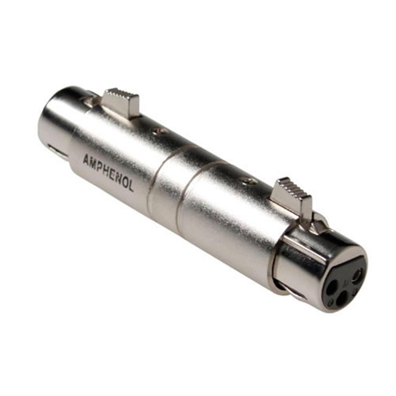 Amphenol XLR Adapter 3 polig male naar male